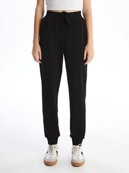 Kad?n Beli Lastikli D?z Jogger E?ofman Alt?