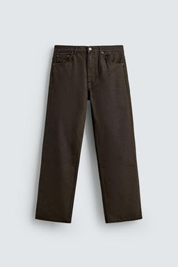 WAXED-FINISH STRAIGHT-LEG JEANS - Zara фото 5