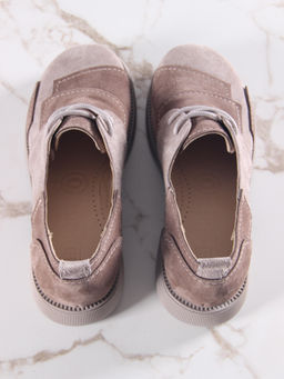 Полуботинки туфли EDART 205.патриция ka. ваниль серо коричневый замша фото 14