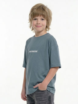 Футболка с принтом SKYRIDGE 22-9022 темный хаки