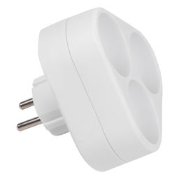 S-ES3-16F WHITE Разветвитель сетевой, б/з. 3 гнезда. 16А, 3500Вт. Белый. ТМ Uniel