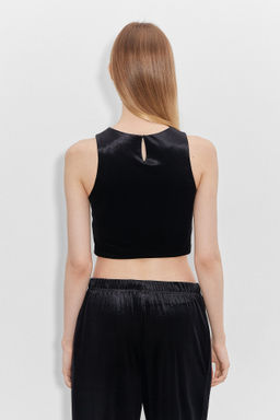 Кроп-топ из бархата - Mollis фото 4