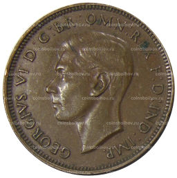 1/2 пенни 1938 года Австралия