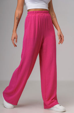 Женские летние брюки палаццо из ткани-жатка Happyfox