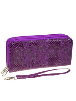 Женское портмоне из искусственной кожи, цвет фиолетовый