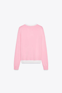 CONTRAST TRIM KNIT CARDIGAN - Zara фото 13