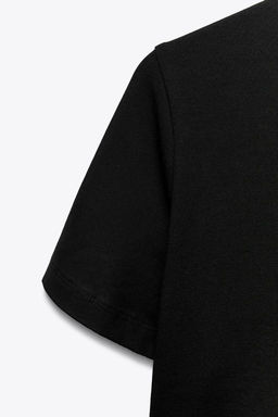 CROPPED STRETCH T-SHIRT - Zara фото 40