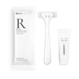 GRASS ROOM набор бритвенный (флоу-пак) бритва с двумя лезвиями+крем д/бритья 10гр