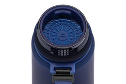 Бутылка для воды 1000 мл 7,8*7,8*28,5 см "Style Matte" с углублениями д/пальцев темно-синяя