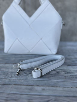 Женская сумка из эко кожи 0025 Белый - Sergio valentini фото 6