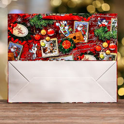 Пакет подарочный ламинированный новогодний С Новым годом, 49?40?19 см