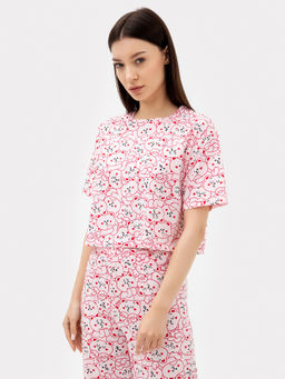 Комплект женский (футболка, бриджи) розовый с медведями - Mark formelle фото 4