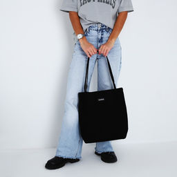 Сумка шопер NAZAMOK, чёрный, 40×35 см