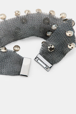 MESH CRYSTAL CHOKER - Zara фото 9