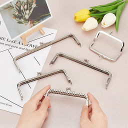 Фермуар пришивной Прямоугольник, 20 см, цвет серебряный - Арт узор фото 4