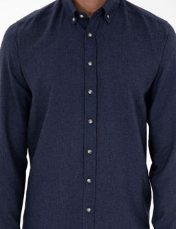 Lacivert Slim Fit Uzun Kollu G_mlek