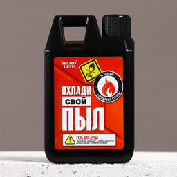 Подарочный набор косметики Охлади свой пыл, гель для душа во флаконе канистры 300 мл и мочалка для тела, аромат мужского парфюма, HARD LINE  фото 4