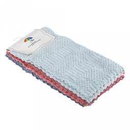 Салфетка для уборки 30х30см "Блеск", микрофибра, набор 5шт (Китай)