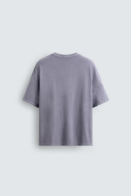 CAMISETA CUELLO PICO ALGOD?N - C??AMO / Malva