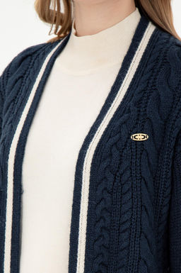 Женский темно-синий трикотажный кардиган Неожиданная скидка в корзине - U.s. polo assn фото 7