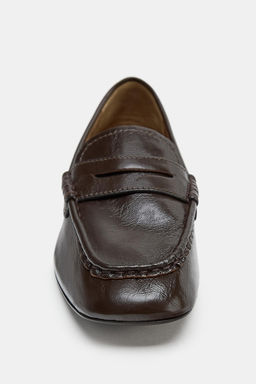 SOFT LEATHER LOAFERS - Zara фото 6