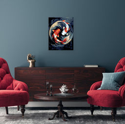 ФРЕЯ PNB/PM-293 Набор для раскрашивания по номерам 40 х 30 см Японские карпы