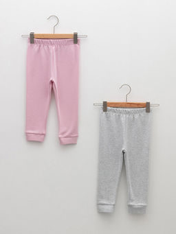 Beli Lastikli Basic K?z Bebek Pijama Alt 2li