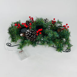 Новогодний декор - Санки подсвечник с гирляндой - Ип лебедев о.ю фото 3