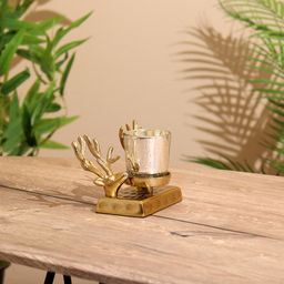 Подсвечник Олени, 17?11?10 см, алюминий