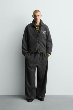 STRIPED EMBROIDERED JACKET