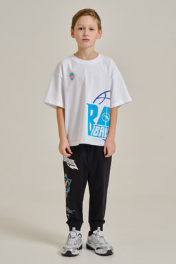 Брюки трикотажные 7/8 Черный