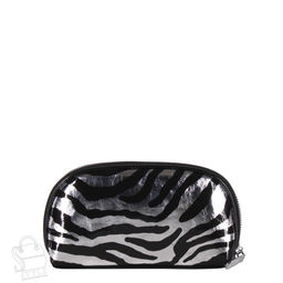 Косметичка 7100-21 zebra black silver Safenta  в Новосибирске