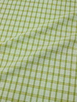 Вареный (стираный) хлопок Клетка-сеточка цв.лесная трава, ш.2.5м, хл-100%, 115гр/м.кв
