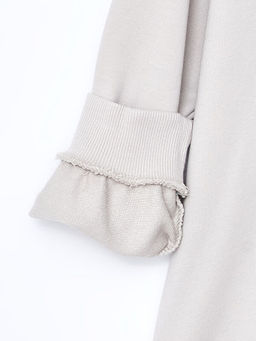 Bisiklet Yaka Uzun Kollu Bask?l? Erkek ?ocuk Sweatshirt