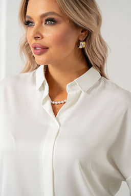 Блузка МД-24-16 тофу - Took a look фото 3