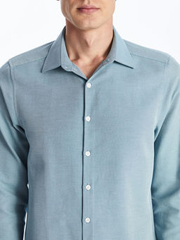 Slim Fit Uzun Kollu Oxford Erkek G?mlek