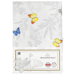 Пододеяльник на пуговицах Евростандарт "Бабочки" 220х215см, бязь "Комфорт" 121г/м2, хлопок 100%, упаковка "классическая" ПВХ 28х41см, "Домашняя мода" (Россия)