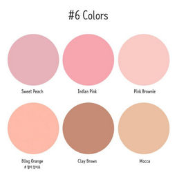 Locean Профессиональная палетка румян 6 оттенков / Hole Blusher, 10 г x 6