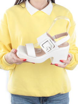 08-PEY330-1 LT. BEIGE Босоножки женские (натуральная кожа) - Фабричный китай фото 14