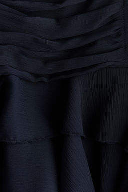 Vestido drapeado de gasa con tirantes finos - H&m фото 4