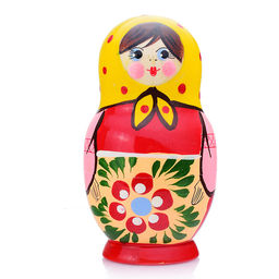 Матрешка 3 в 1 "Загорская роспись"/ окрашенная