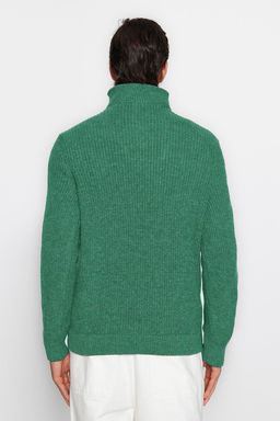 TRENDYOL MAN Ekru Regular Fit Yunlu Fermuarl? Bal?kc? Yaka Triko Kazak TMNAW22KZ0347 - Trendyolmilla фото 6