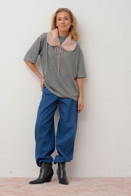 Воротник из итальянского экомеха