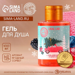 Цена за 2 шт. Гель для душа, аромат ягодного сорбета, 100 мл, URAL LAB