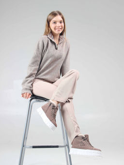 Ботинки 243.212131w. Капучино замша/Мех