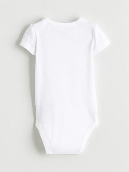 Basic Unisex Bebek ??t??tl? Bodysuit