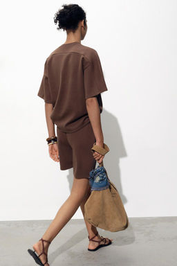 INTERLOCK BERMUDA SHORTS - Zara фото 13