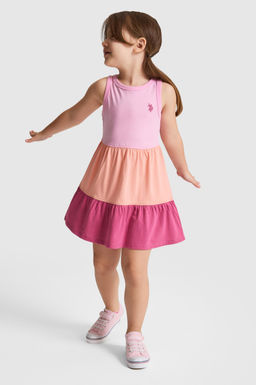 K_z _ocuk Pembe _rme Elbise