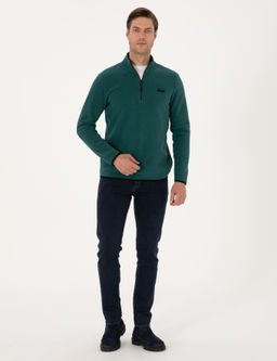Z_mr_t Regular Fit Yar_m Fermuarl_ Polar Sweatshirt - Pierre cardin фото 4