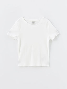 Bisiklet Yaka K?z ?ocuk Ti??rt